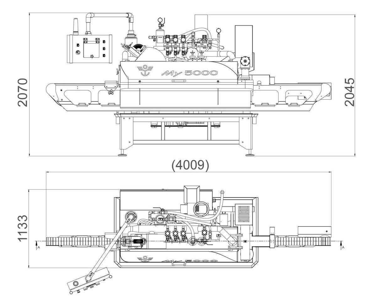 My 5000 capping machine features