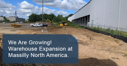 We are growing! Warehouse expansion at massilly north America.